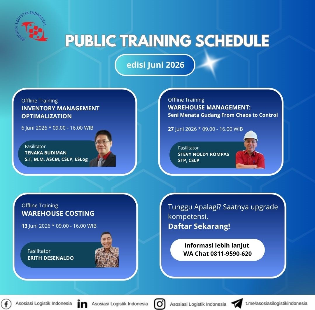 Public Training Asosiasi Logistik Indonesia Edisi Juni 2026